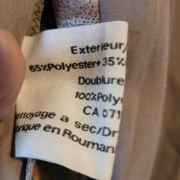 Massimo Moda Beige VTG Jacket with Pockets - Picture 3 of 6